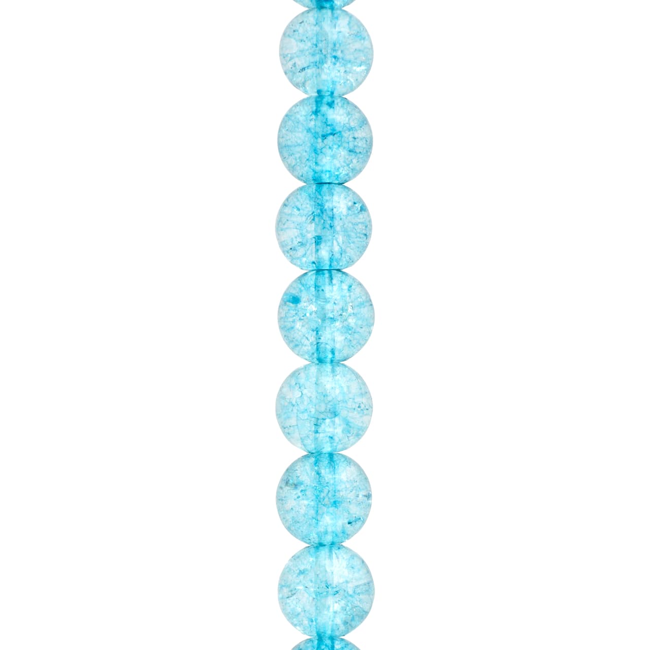 12 Pack: Light Blue Quartz Round Beads by Bead Landing™